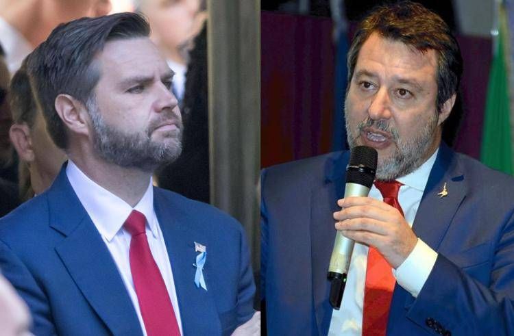 Jd Vance e Matteo Salvini (Fotogramma)