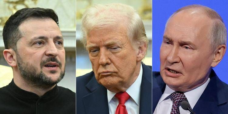 Zelensky, Putin e Trump