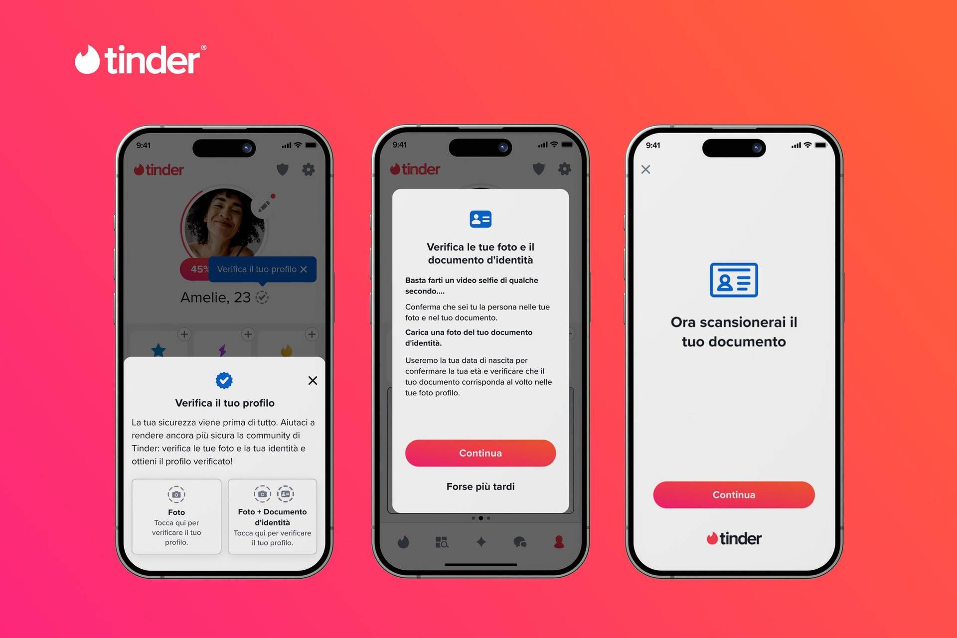 Tinder, İtalya'da da profilleri belgeyle kontrol etmek mümkün olacak