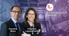 Kaushik Basu e Fabrizia Lapecorella ospiti d’onore al Festival Nazionale dell’Economia Civile 2025: oltre il PIL e governance globale al centro del dibattito