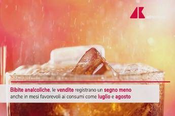 Bevande analcoliche, ad agosto vendite -11,3%