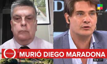 Maradona è morto, le lacrime del giornalista in tv